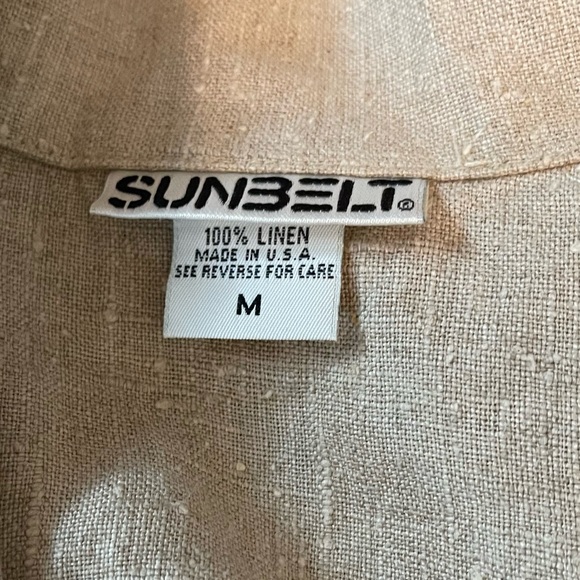 Sunbelt NOT PERFECT LINEN Aesthetic Linen Button Front Jacket Size Medium - Picture 4 of 4